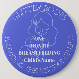 Anpassade 1 månads brickbricka för amning knapp