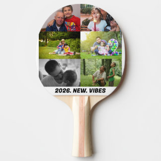 Anpassade 2026 vibbar 6 fotokollage pingisracket