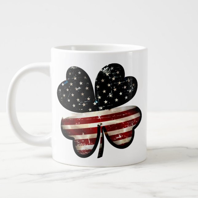 Anpassade 20oz Irish American Jumbo Mugg (Vänster)