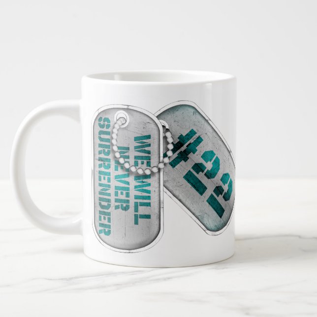 Anpassade "22 HUNDBRICKOR" Jumbo Coffee Mugg Jumbo Mugg (Vänster)