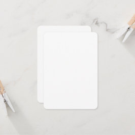 Anpassade 3,5x5 Matt inbjudan | Rundade hörn