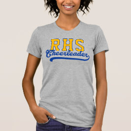 Anpassade 3 Bokstäver Högstadiet Initialer Cheerle T Shirt