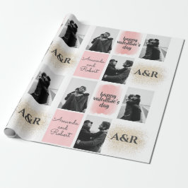 Anpassade 3 par-foton Glad Alla Hjärtans Dag Presentpapper