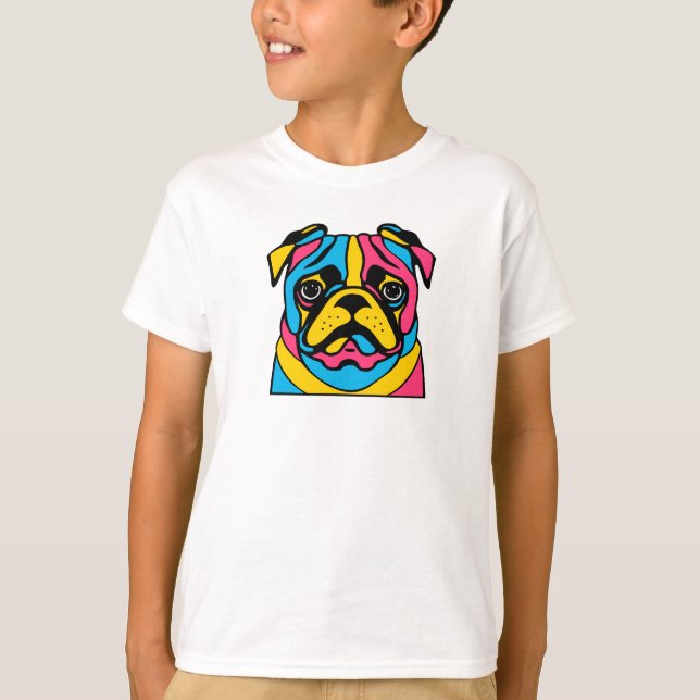 anpassade 3 ton pug T-Shirt (Framsida)