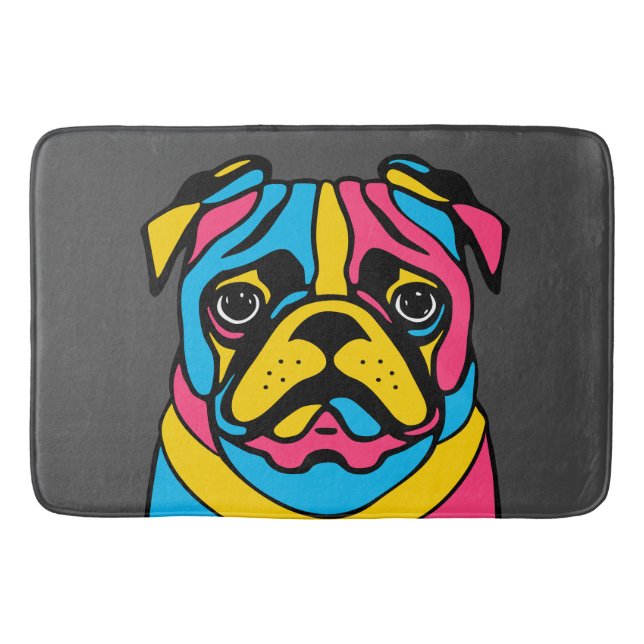 anpassade 3-tonpuckel badrumsmatta (Framsidan)