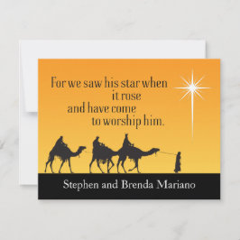 Anpassade 3Wise Manar Star of Bethlehem Julkort
