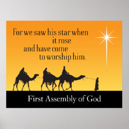 Anpassade 3Wise Manar Star of Bethlehem Poster