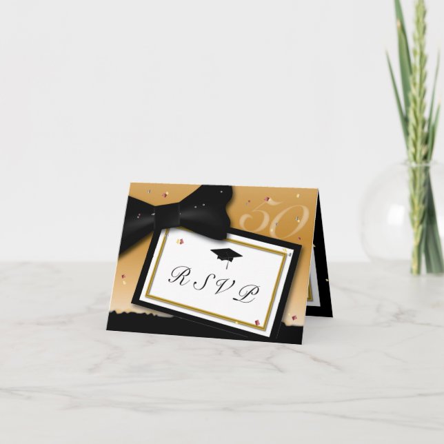 Anpassade 50 års OSA för återförening av klass Inbjudan (Framsida)