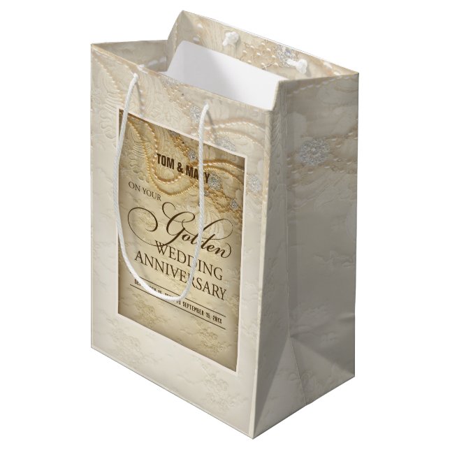 Anpassade, 50:e Bröllop-årsdagen (Framsidan Vinklad)