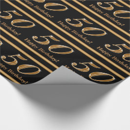 Anpassade 50:e födelsedagsdagen Papper Presentpapper