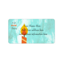 Anpassade 60 födelsedagsretur/adressetiketter