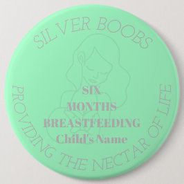 Anpassade 6 månatlig bricka för amning knapp