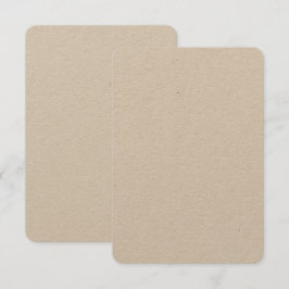Anpassade 8,9 cm x 12,7 cm Kraft-inbjudningar rund Inbjudningar