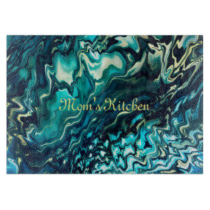 Anpassade Abstrakt Aqua Turquise Clearboard Board