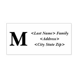 Anpassade adress självfärgande stämpel