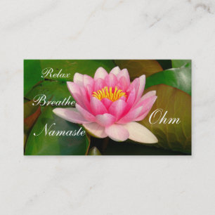 ANPASSADE AFFÄRSKORT/STÖRRE ROSA LOTUS BLOSSO VISITKORT