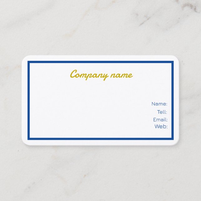 Anpassade Affärskort Visitkort (Framsida)