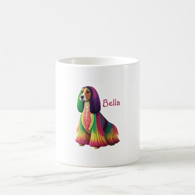 Anpassade Afghan Hound Mugg (Center)