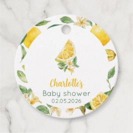 Anpassade akvarell Citronblomster presentkort Gåvor Etiketter