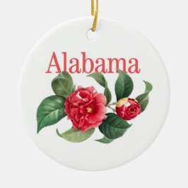 Anpassade Alabama Ornament med Camellia