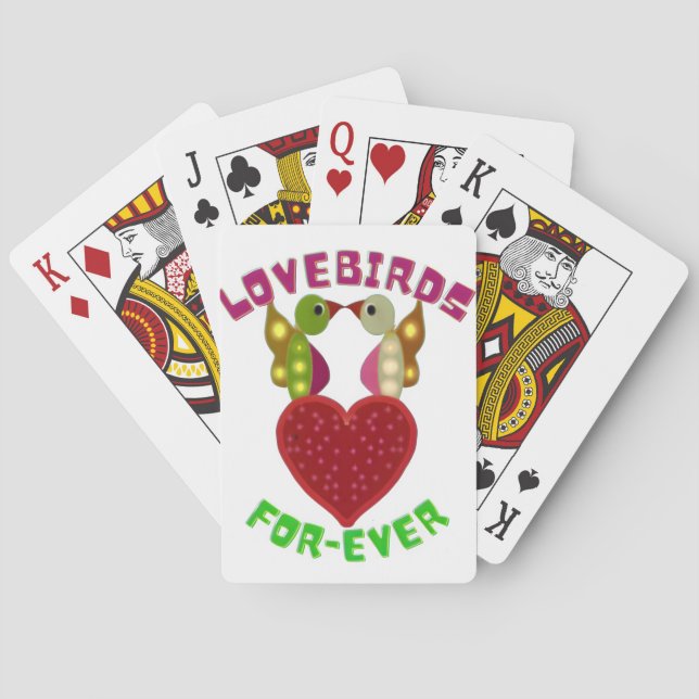Anpassade älsklingar hjärta present klassiska spel casinokort (Baksidan)