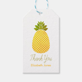 Anpassade Ananas Tack Presentetikett