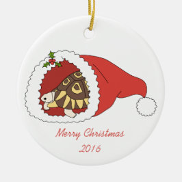 Anpassade Angulate sköldpaddaprydnad Julgransprydnad Keramik