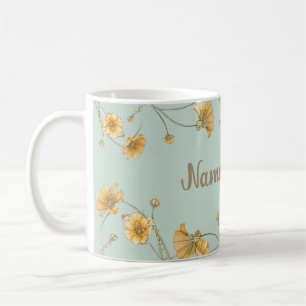 Anpassade Anpassa Blommigt Kaffe Tea Kopp Mugg