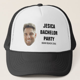Anpassade ansiktsgrooming groomsman bachelorfestpr keps