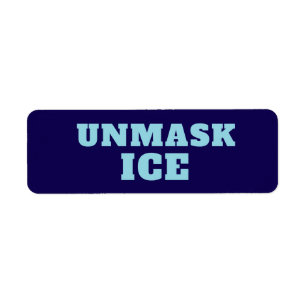 Anpassade anti-ICE-protestskyltar Returadress Etikett