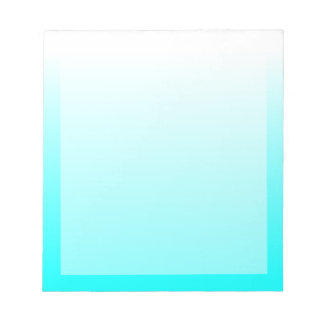 Anpassade Aqua Cyan Ombre Anteckningsblock
