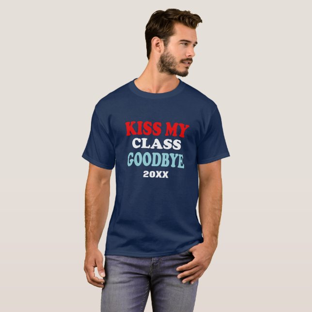 Anpassade år Funny Studenten T Shirt (Hel framsida)