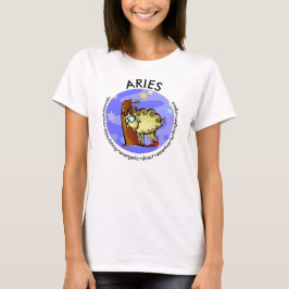 Anpassade Aries-egenskaper Cute Tecknad Zodiac T Shirt
