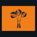 Anpassade Art Deco Stil Bouquet Red Poster<br><div class="desc">Skapa din egen poster med den här konsten deco stil bouquet och lägg till din egen text och bilder!</div>