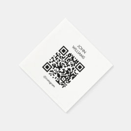 Anpassade Artists utställning - öppna QR-kod Pappersservett