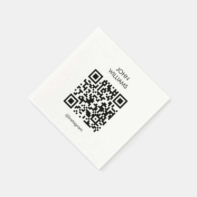 Anpassade Artists utställning - öppna QR-kod Pappersservett (Hörn)