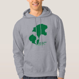 Anpassade Arts High School Grönt Silhouettes Hoodie