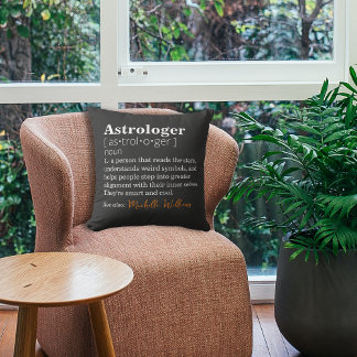 Anpassade Astrologer Definition Black Kudde