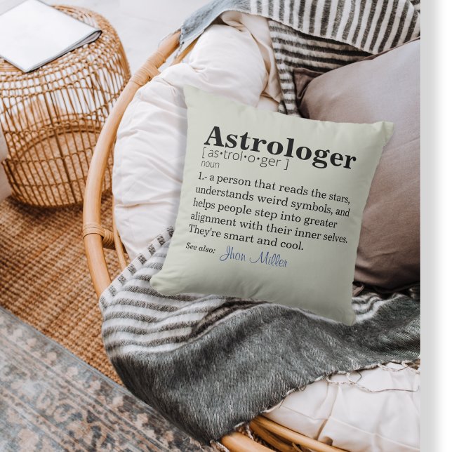 Anpassade Astrologer-definition Kudde (Skapare uppladdad)