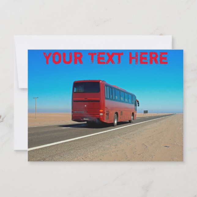 Anpassade Atacama buss, Chile-kort (Framsida)