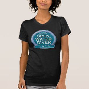 Anpassade Auktoriserad Open Vatten Diver Tee Shirt