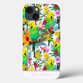 Anpassade Australian Budgerigar Wildblomma