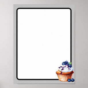 Anpassade av blåbär poster