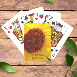 Anpassade av botaniska Blommigtar Casinokort