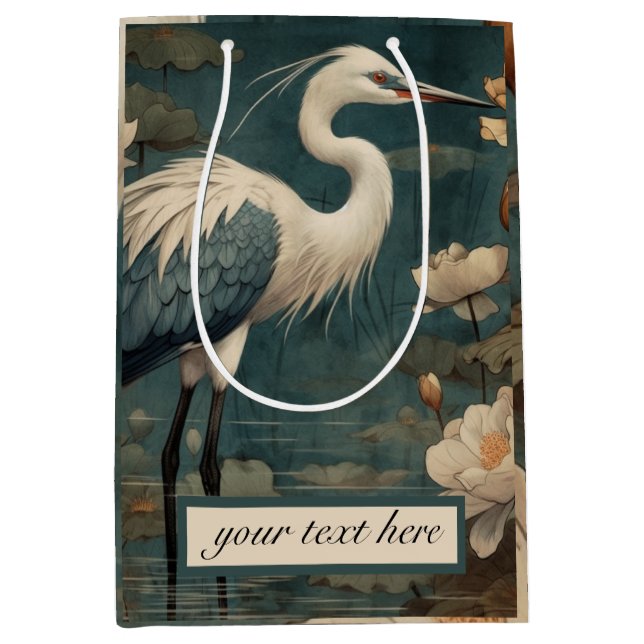 anpassade av botaniskt blåkran i vintage (Framsidan)