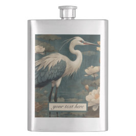 anpassade av botaniskt blåkran i vintage fickplunta