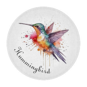 Anpassade av exotiskt färgat hummingbird