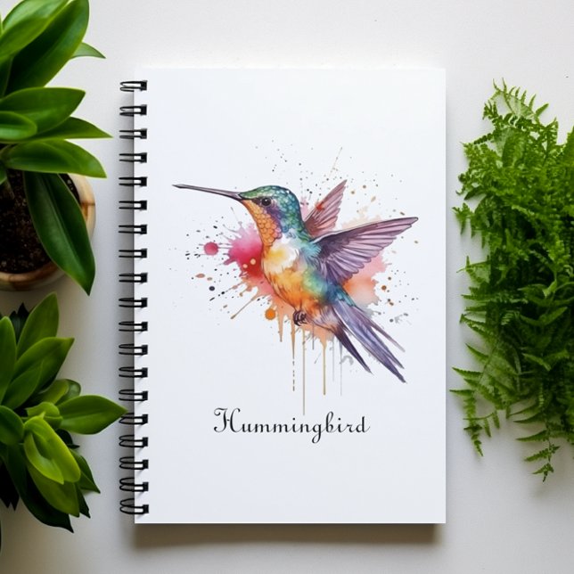Anpassade av exotiskt färgat hummingbird anteckningsbok (Skapare uppladdad)