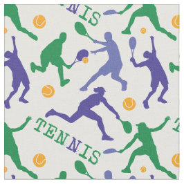 Anpassade av färgstarka tennis silhouettes1 tyg