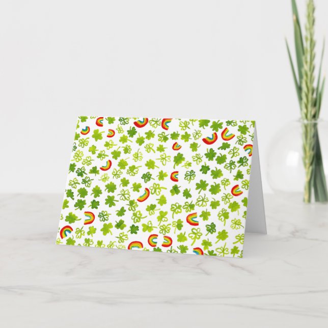 Anpassade av klippor och regnbågar kort (Framsida)